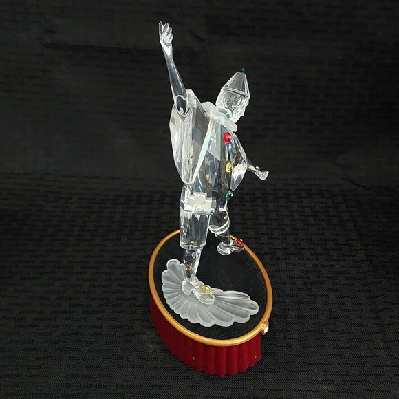 Swarovski Crystal Figurine SCS 1999 Masquerade Pierrot Box Stand COA Mint - Picture 4 of 16